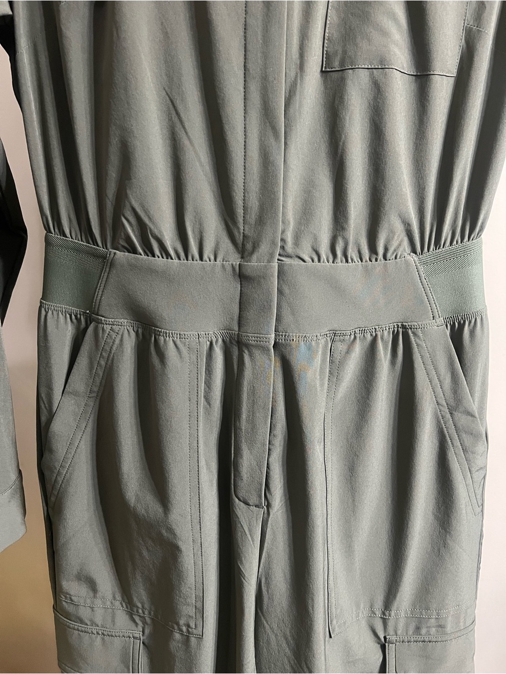 ATHLETA BROOKLYN LONG SLEEVE JUMPSUIT MOSS SIZE 0 - Picture 3 of 16